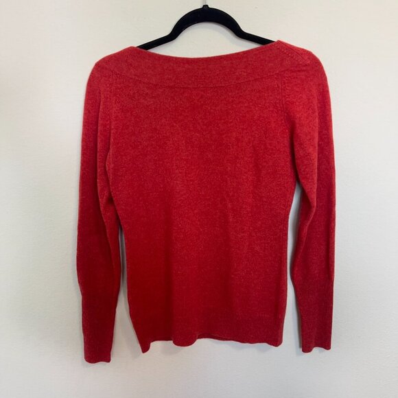 Kinross Cashmere Red Sweater – Size XS - Picture 4 of 4